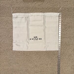 Coach Ivory  Satin Dust Bag NWOT